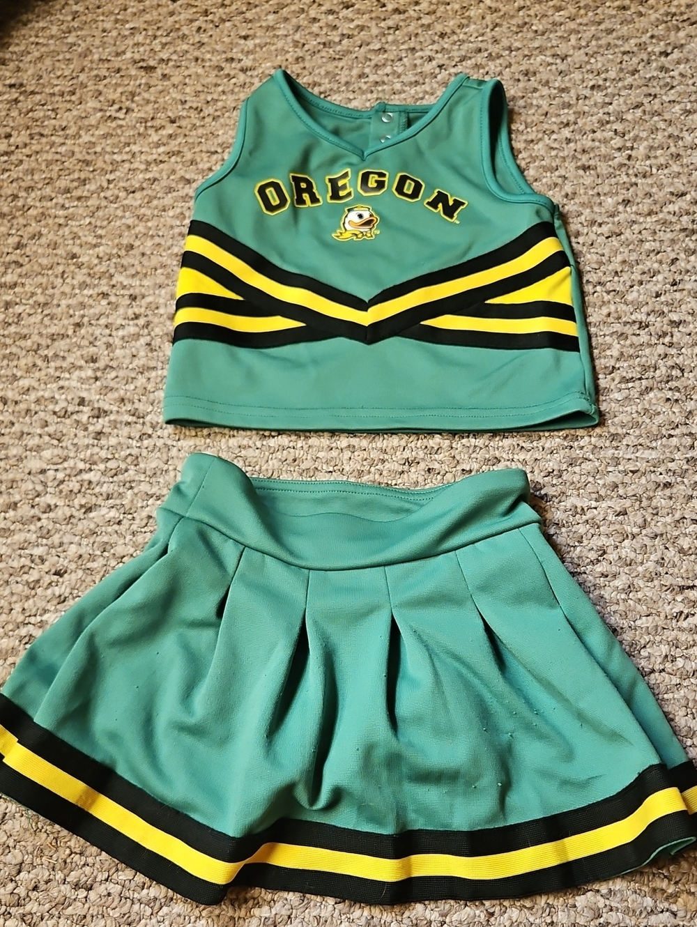 Girls University Of Oregon Ducks Cheer Outfit